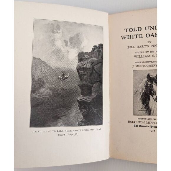 Told Under a White Oak Tree William S. Hart Mary Hart Pinto Pony Book Hardback - Picture 7 of 15